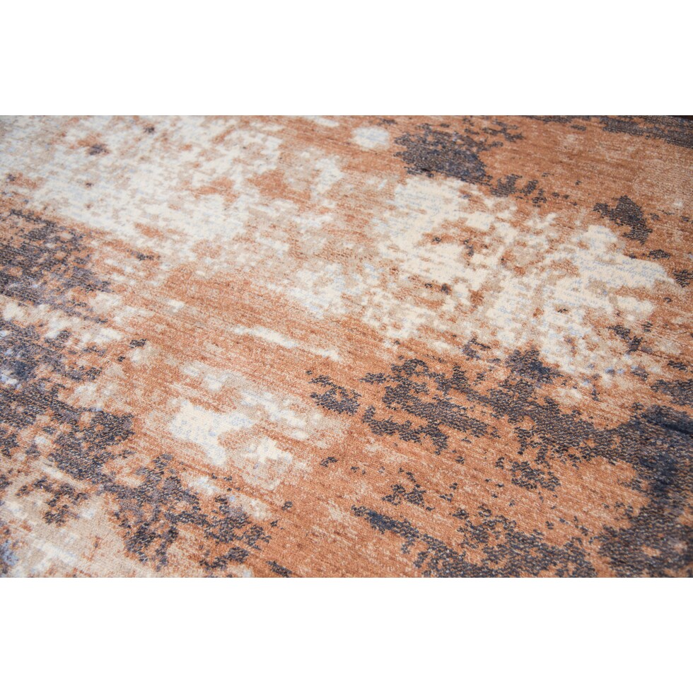avielle orange blue area rug  x    