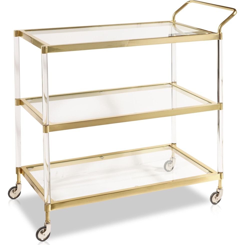 avion gold bar cart   