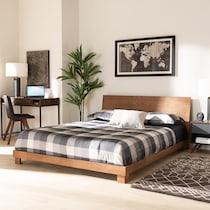 aviva dark brown king bed   