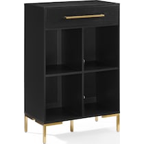 avni black bookcase   