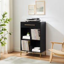 avni black bookcase   