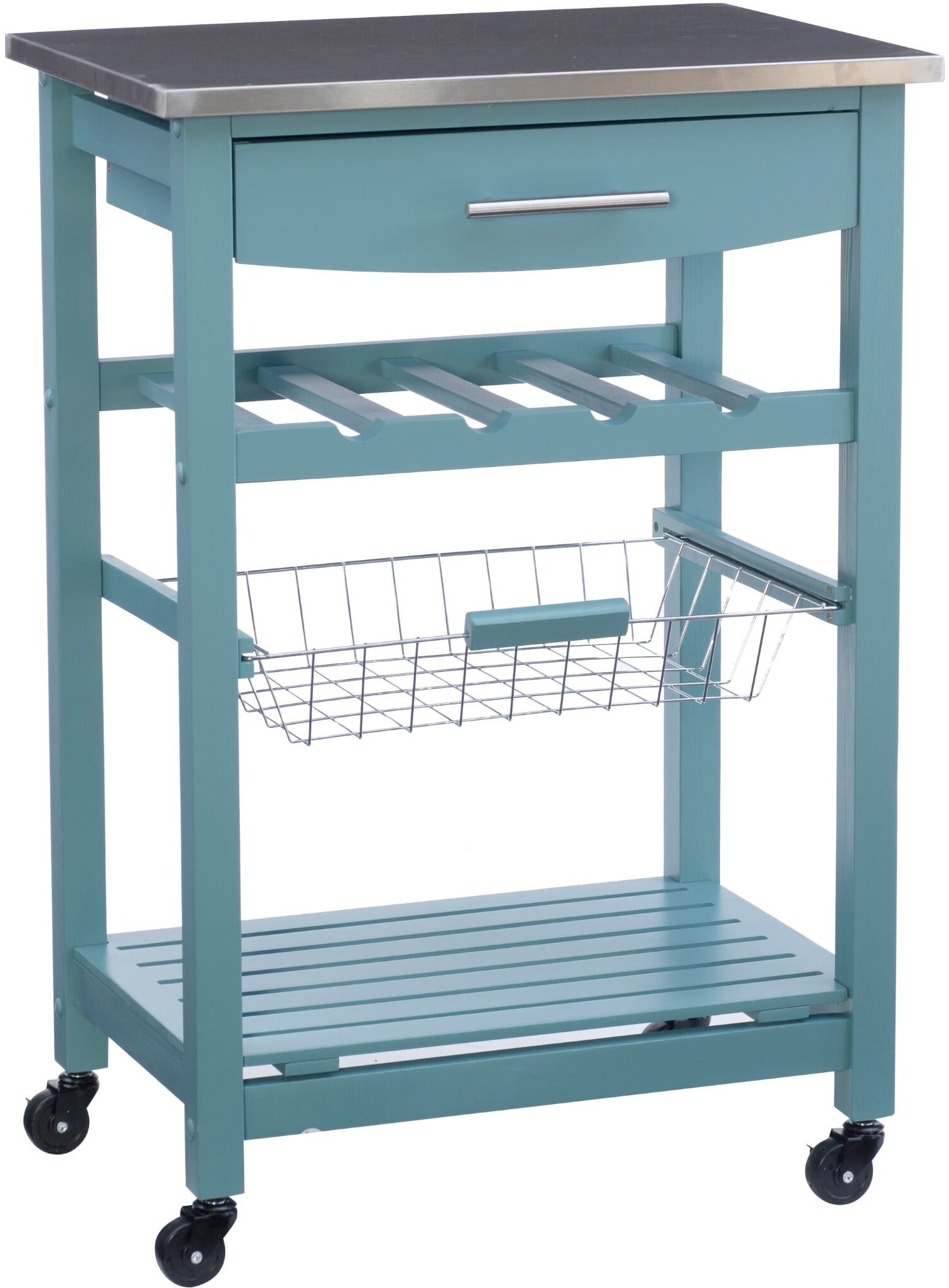 Blue deals microwave cart