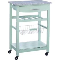 avon green kitchen cart   