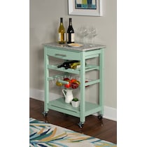 avon green kitchen cart   