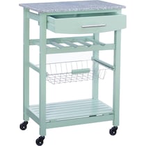 avon green kitchen cart   