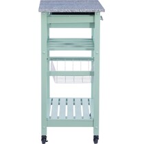 avon green kitchen cart   