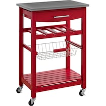 avon red kitchen cart   
