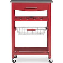 avon red kitchen cart   