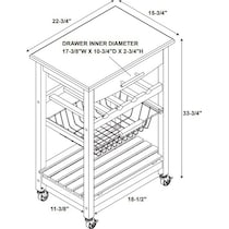 avon red kitchen cart   