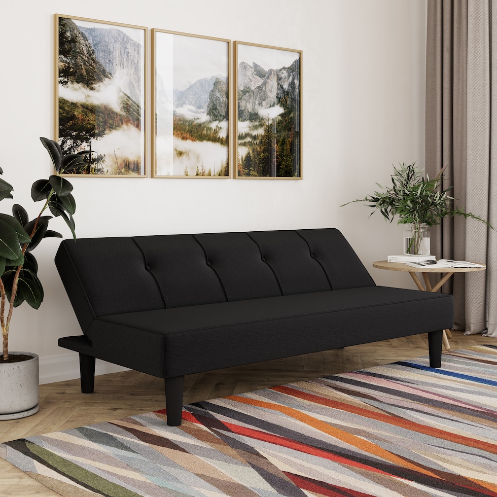 avril black futon   