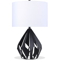 axel black table lamp   