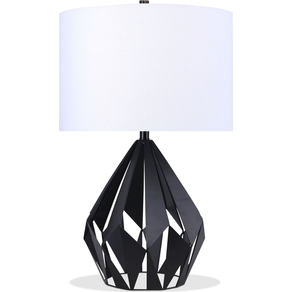axel black table lamp   