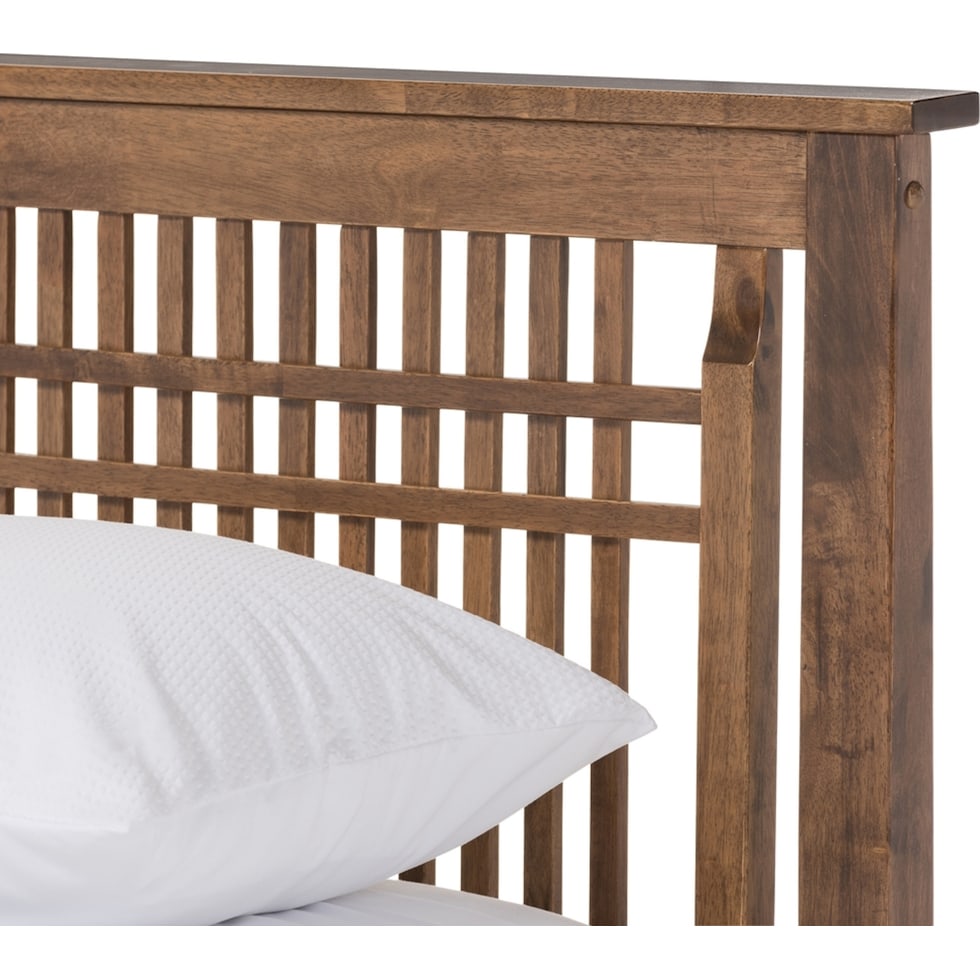 axelle dark brown king bed   