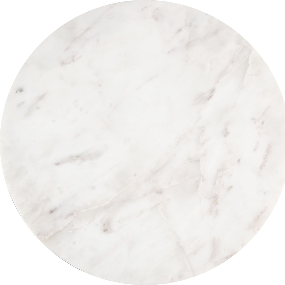 ayana white gold side table   