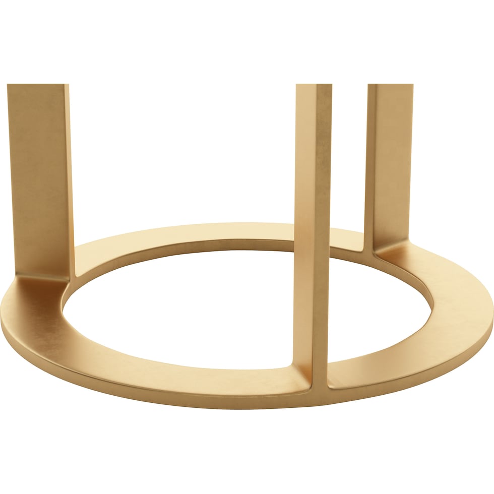 ayana white gold side table   