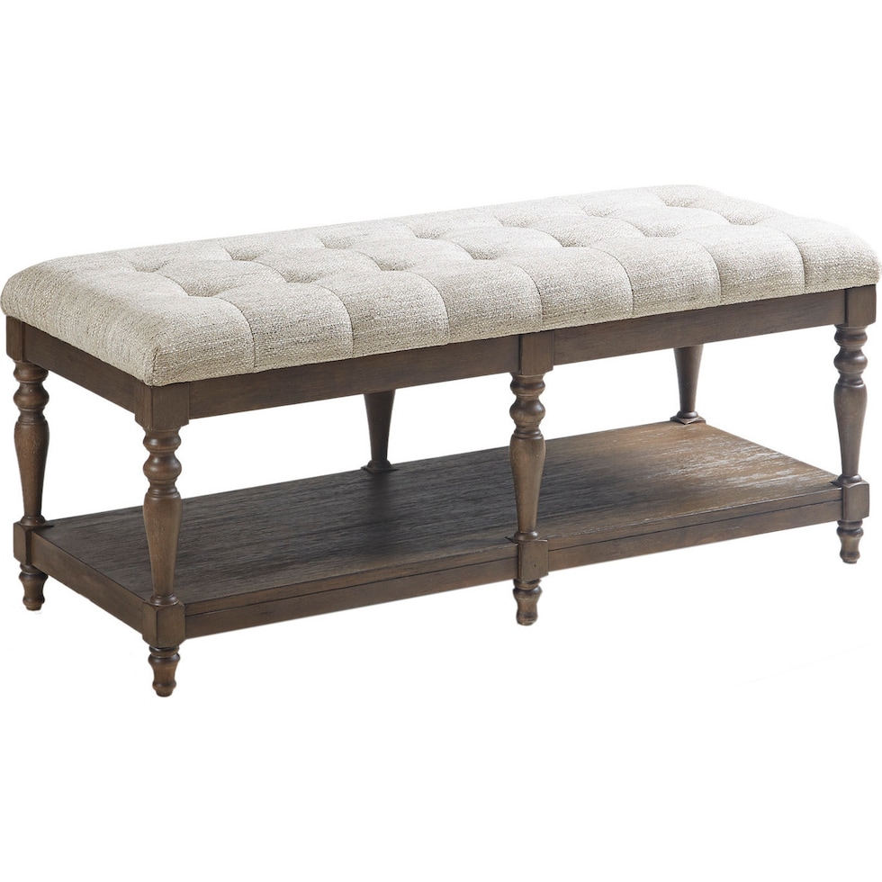 azenia white bench   