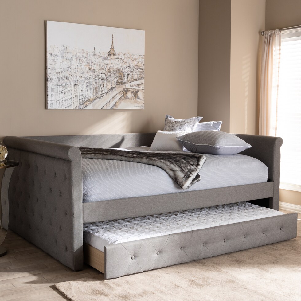 azora gray full bed   