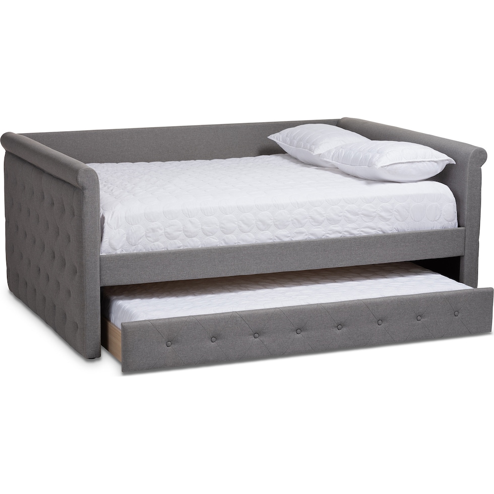 azora gray full bed   