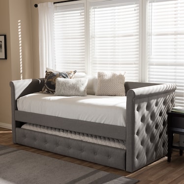 Azora Twin Upholstered Daybed with Trundle