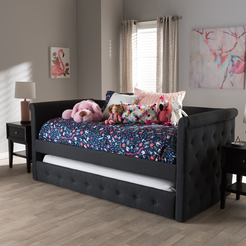 azora gray twin bed   