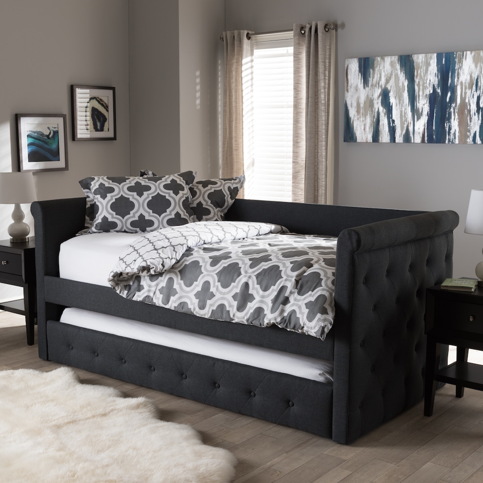 azora gray twin bed   