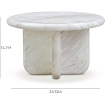 badlands white coffee table   