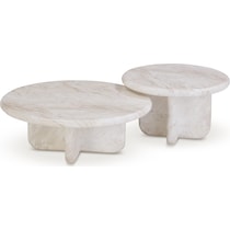 badlands white nesting coffee table   