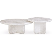 badlands white nesting coffee table   