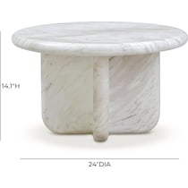 badlands white nesting coffee table   