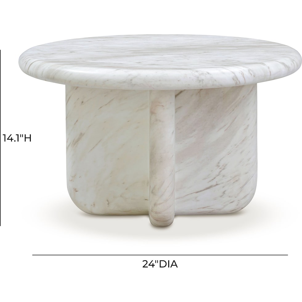 badlands white nesting coffee table   