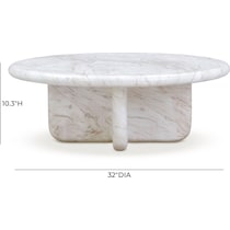 badlands white nesting coffee table   
