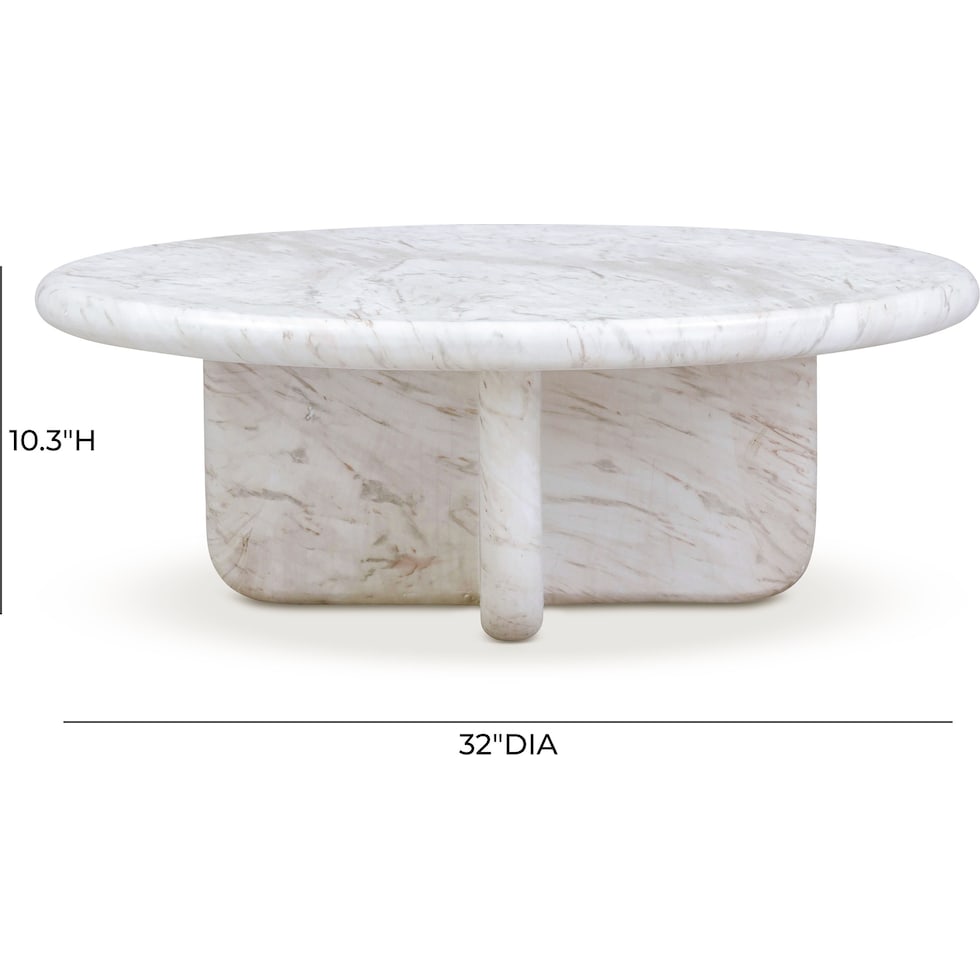 badlands white nesting coffee table   