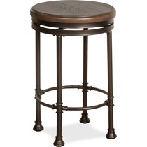 bahman dark brown counter height stool   