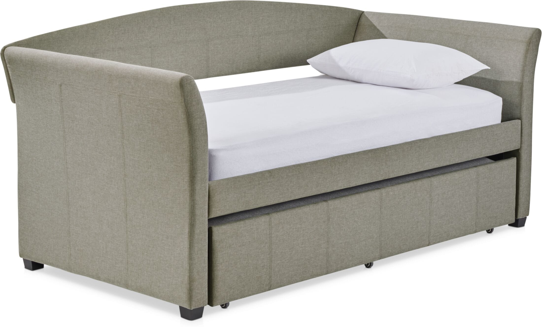 Bailey Twin Trundle Daybed Gray