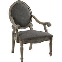 bairam gray accent chair   