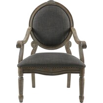 bairam gray accent chair   
