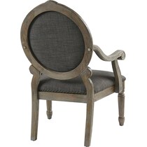 bairam gray accent chair   