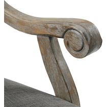 bairam gray accent chair   