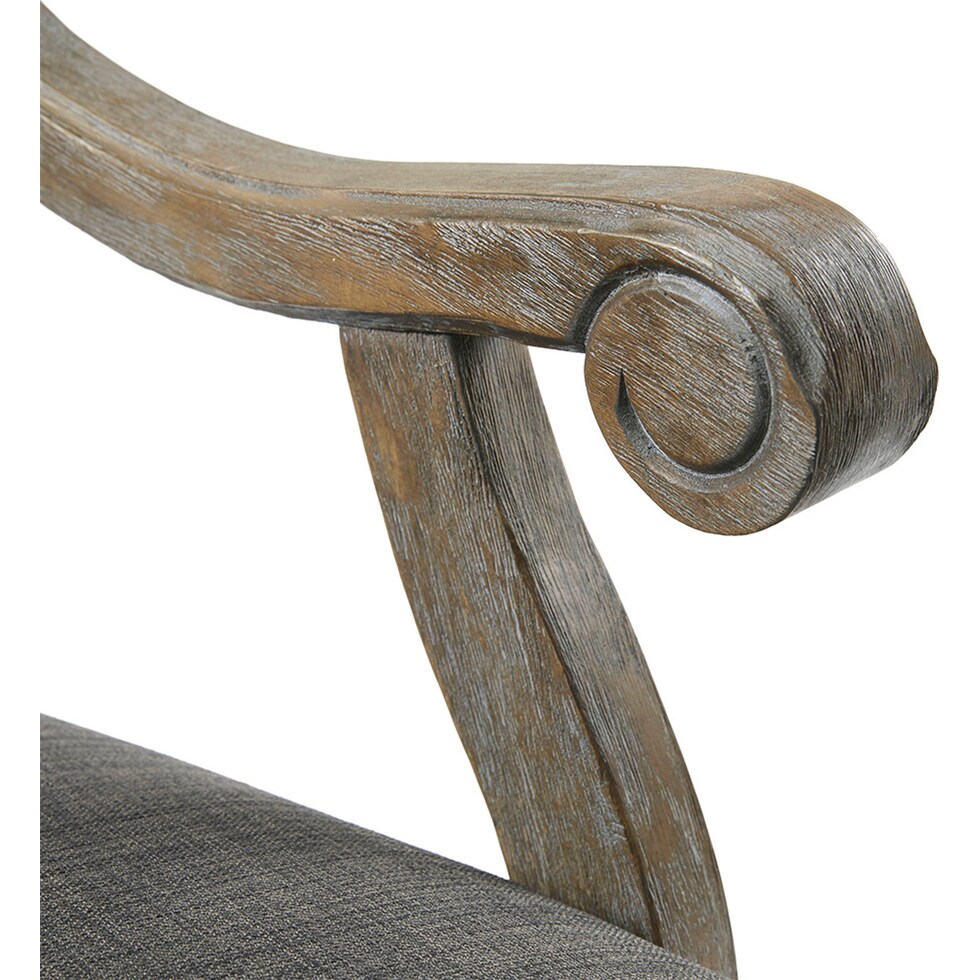 bairam gray accent chair   