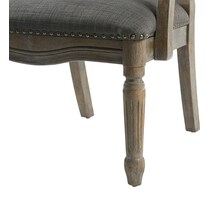bairam gray accent chair   