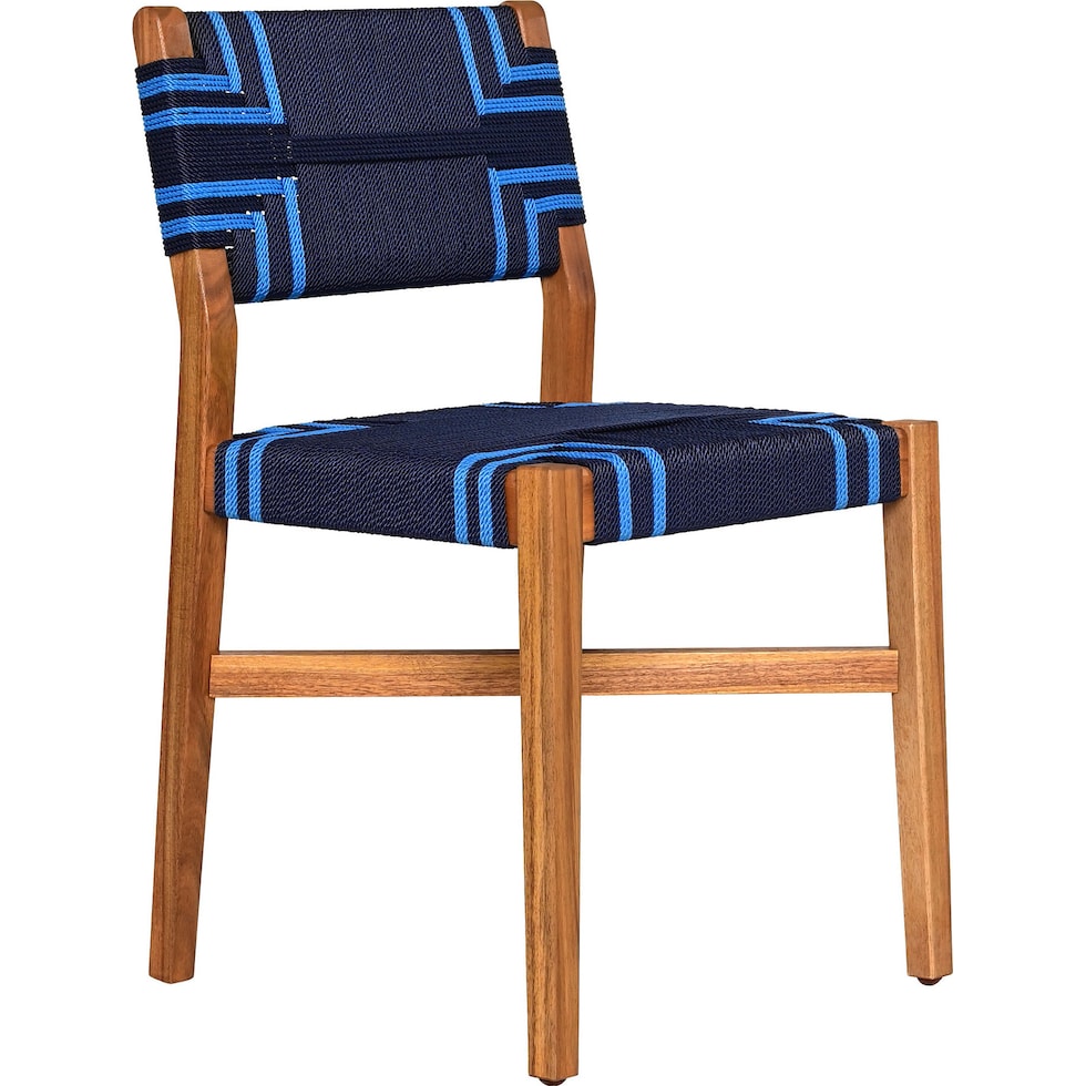 bal harbour blue outdoor dining chair   