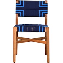 bal harbour blue outdoor dining chair   