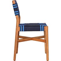 bal harbour blue outdoor dining chair   