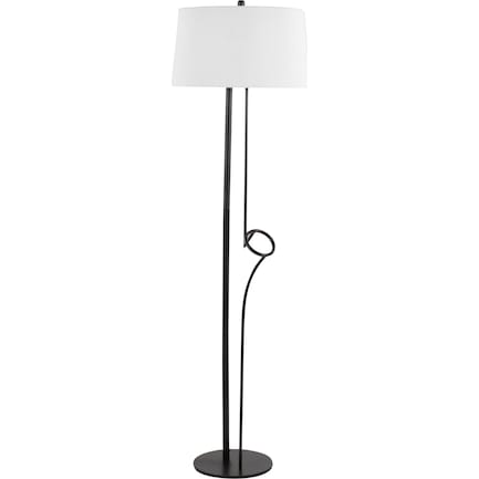 Balboa Floor Lamp - Black/White