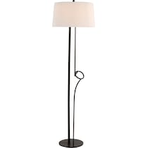 balboa black white floor lamp   