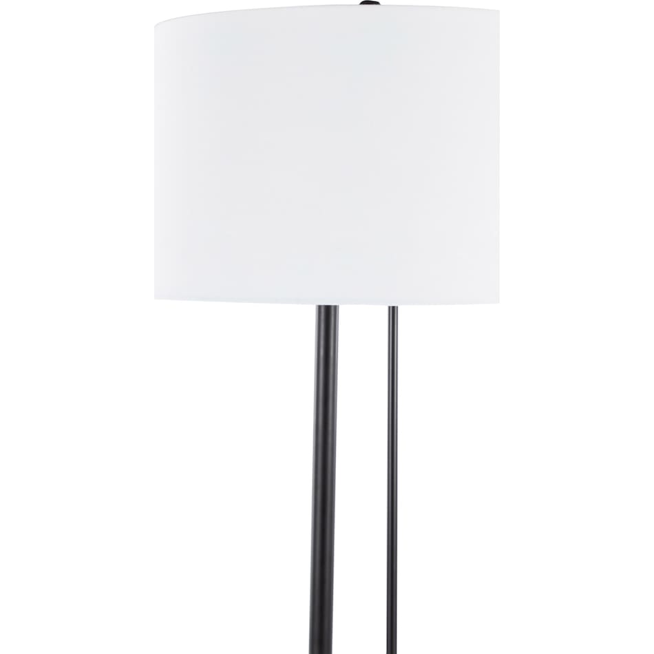 balboa black white floor lamp   