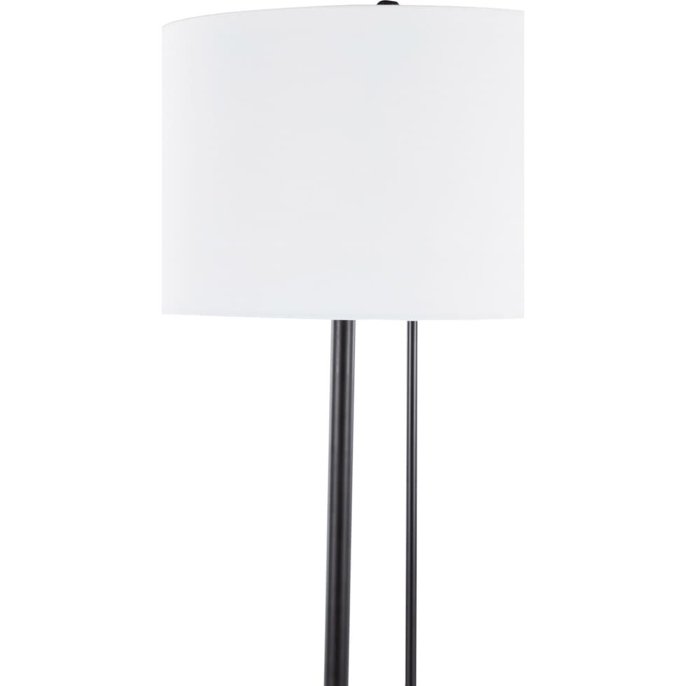 balboa black white floor lamp   