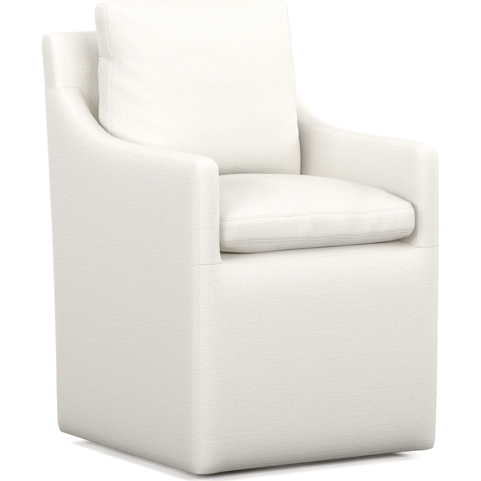 ballard white arm chair   