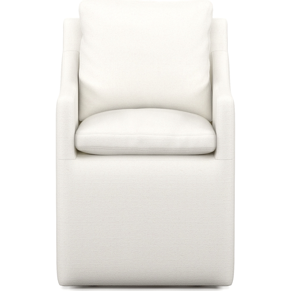 ballard white arm chair   