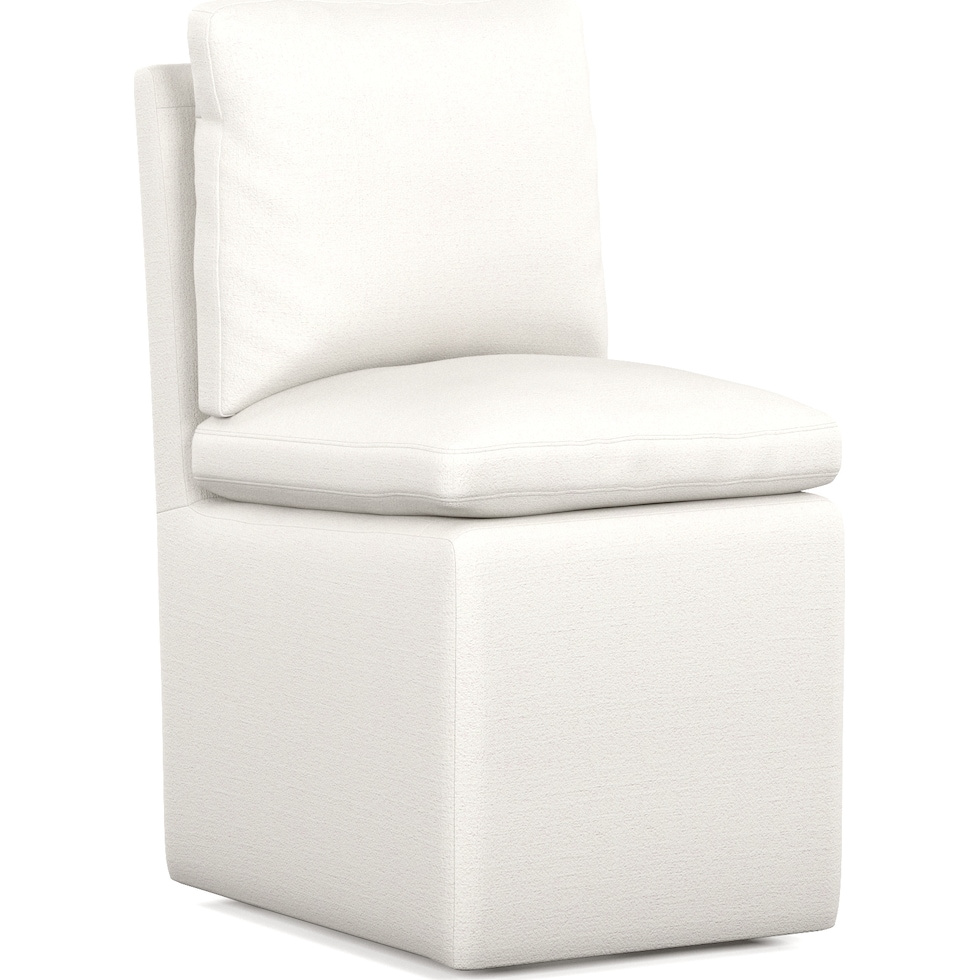 ballard white dining chair   